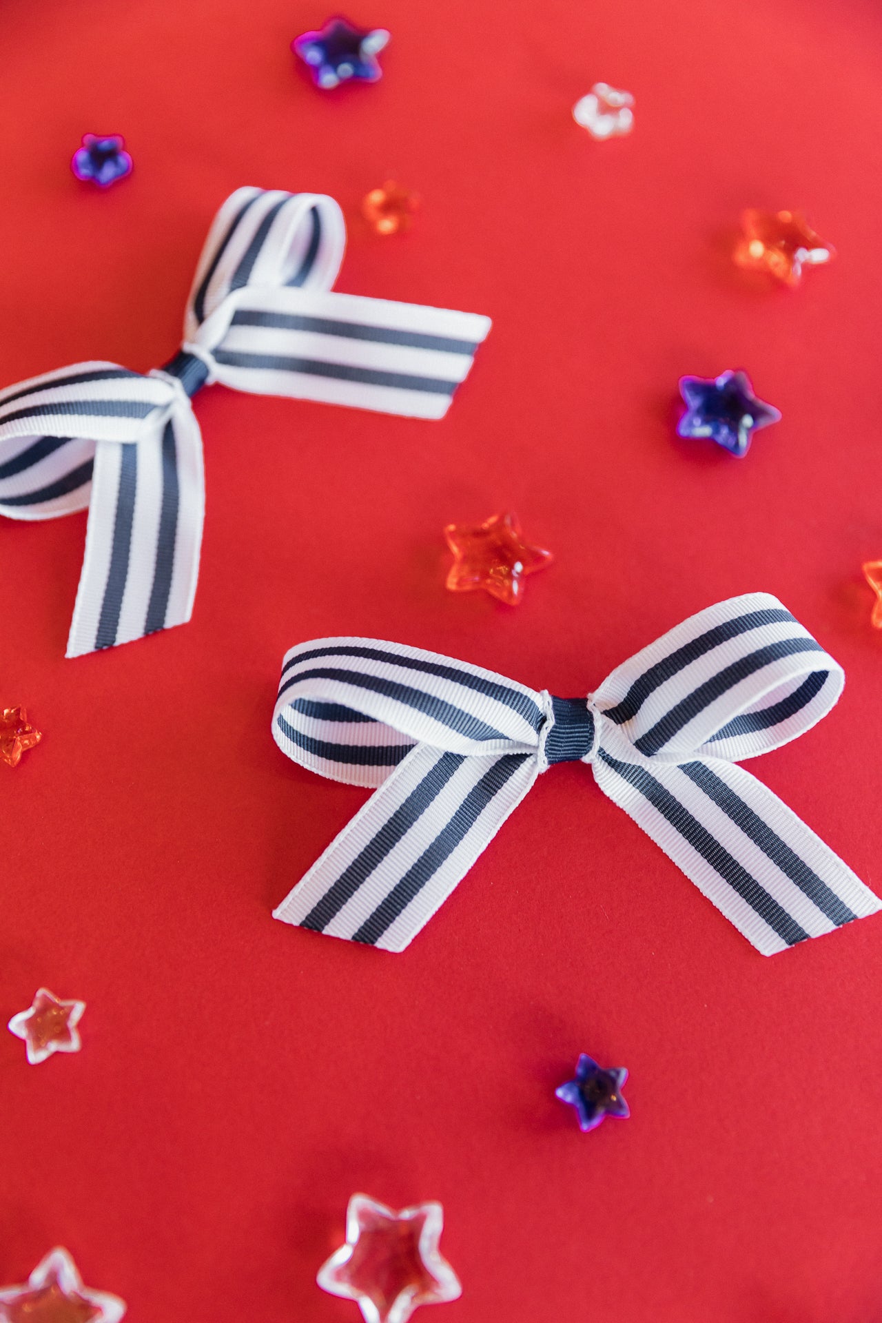 Blue Stripe Pigtail Set