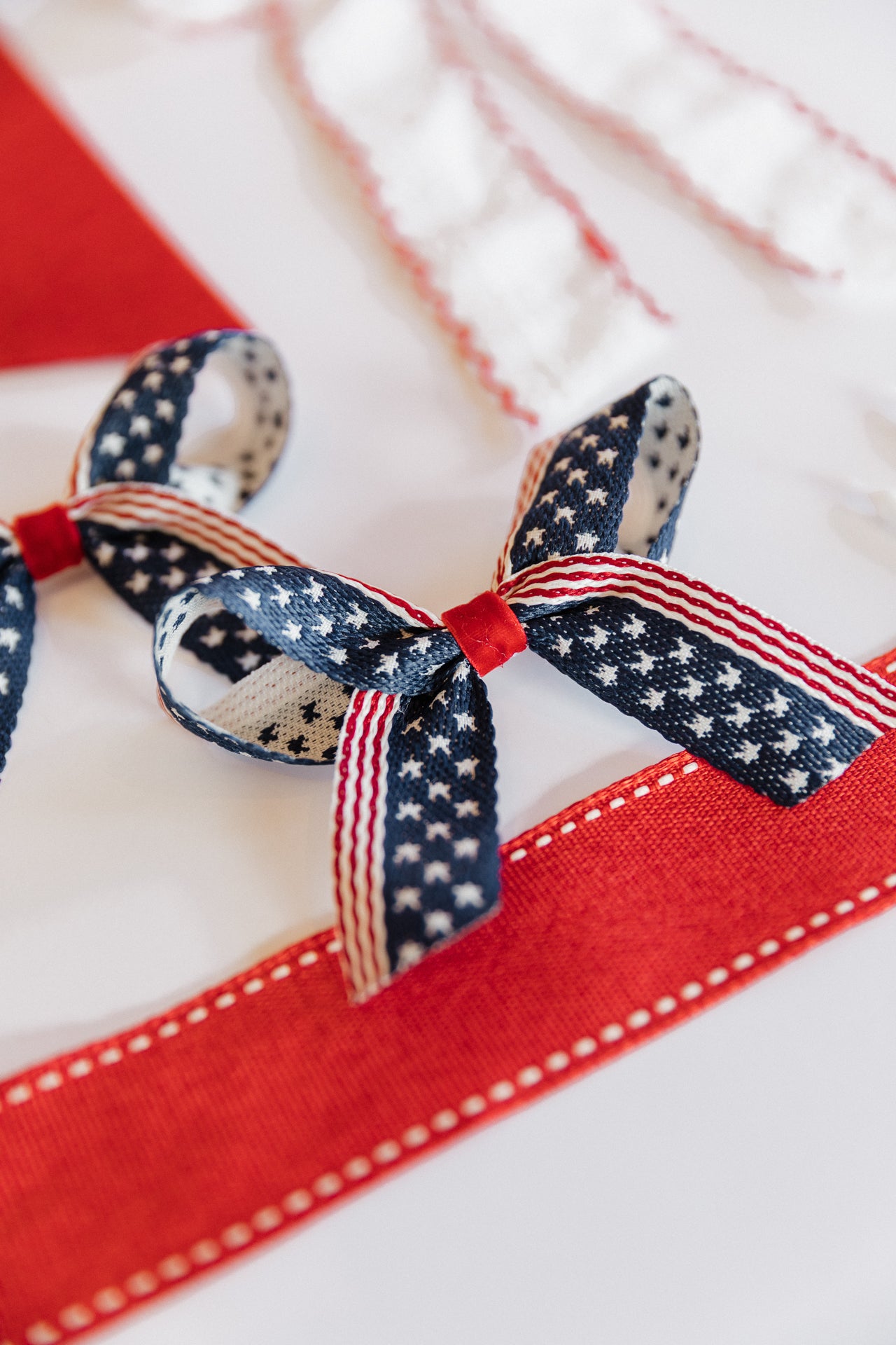 American Flag Pigtail Set