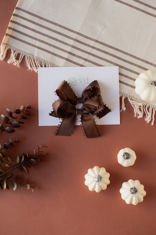 Chocolate Brown Pigtail Set