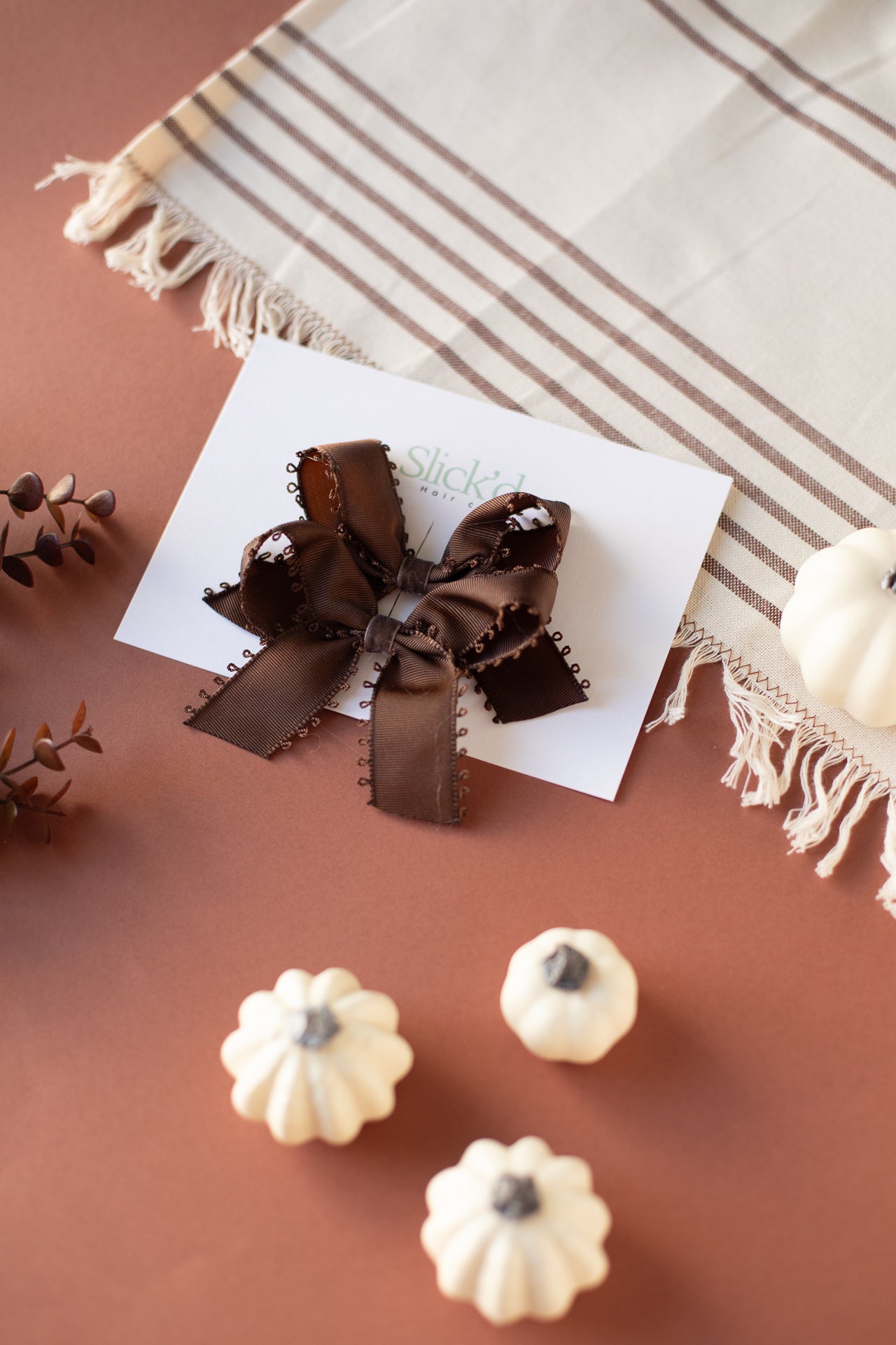 Chocolate Brown Pigtail Set