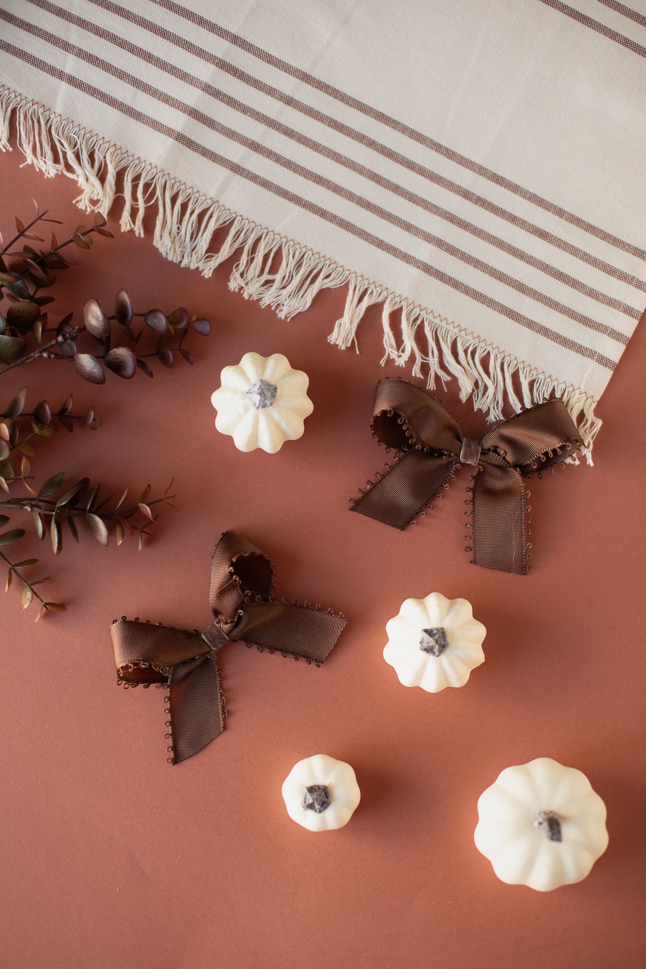 Chocolate Brown Pigtail Set