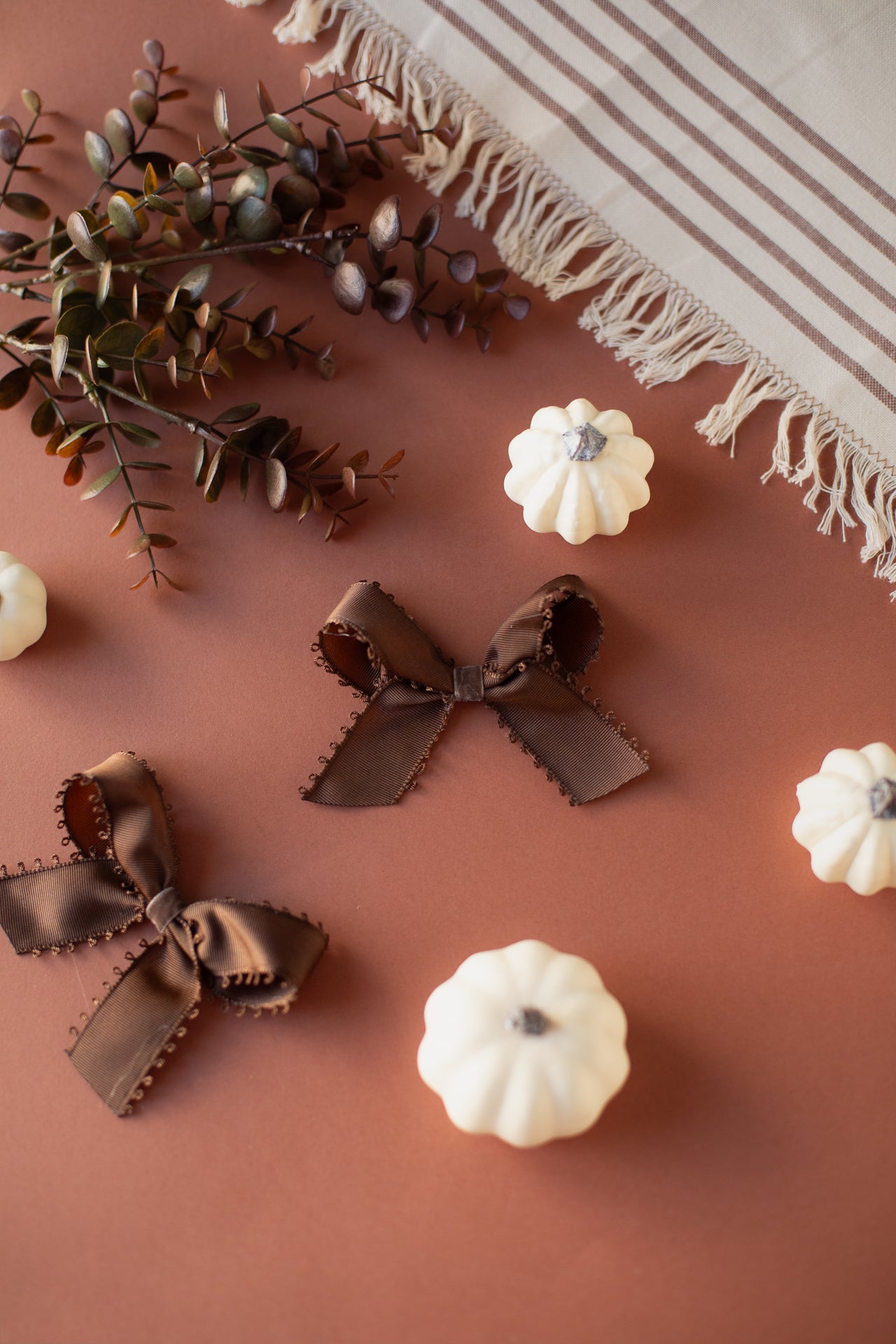 Chocolate Brown Pigtail Set