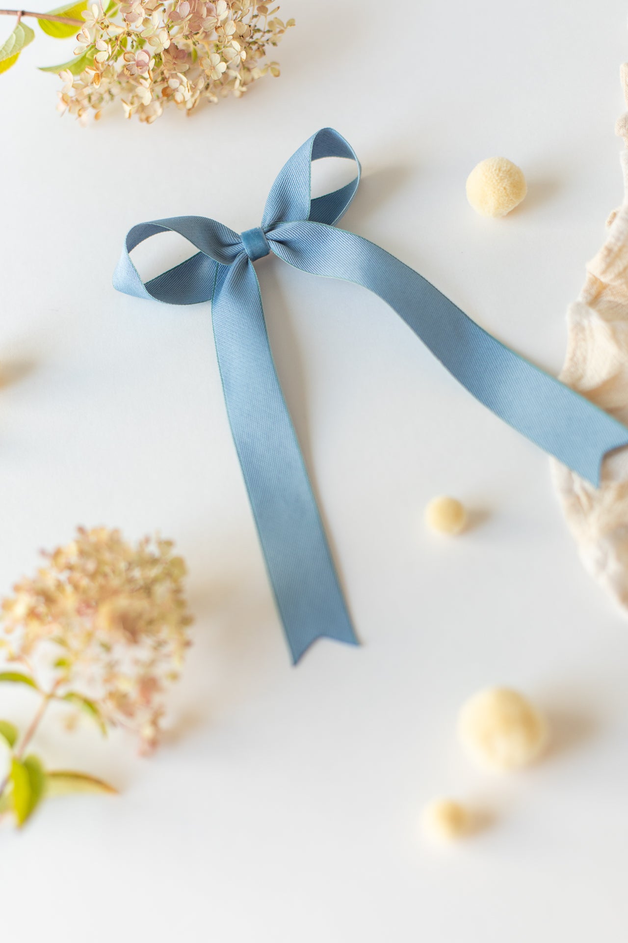 French Blue Hair Bow