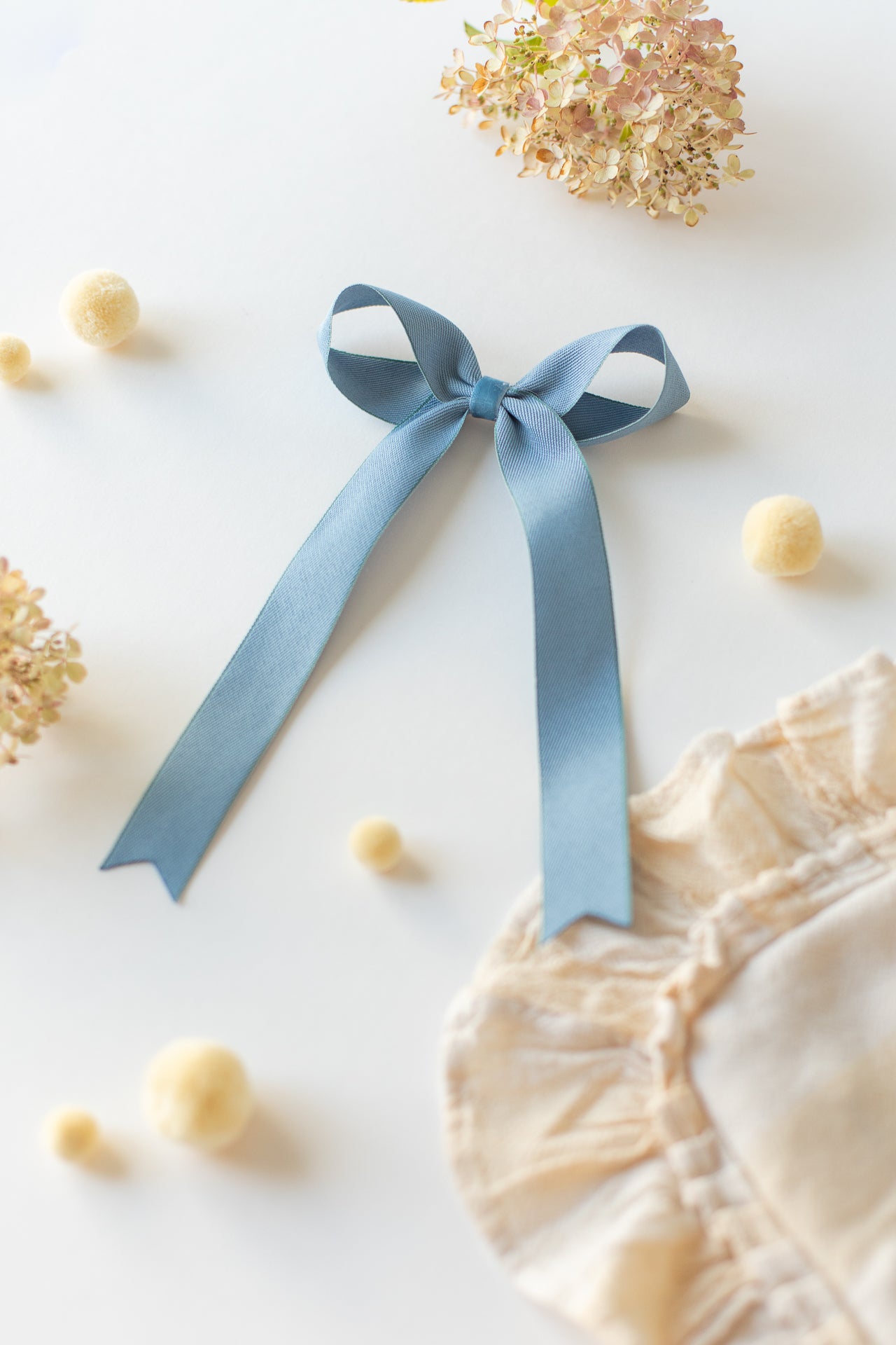 French Blue Hair Bow