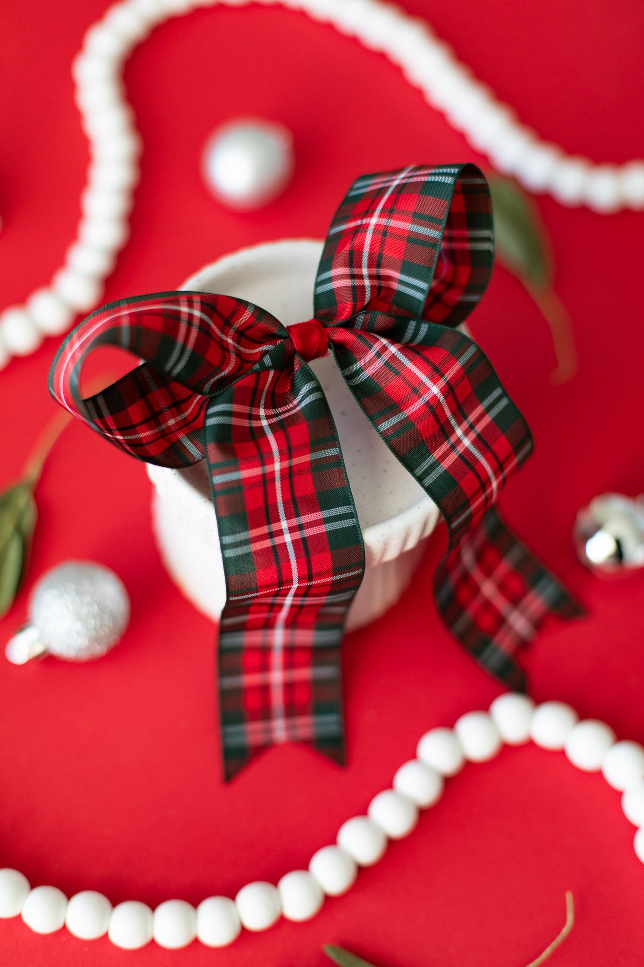 Large Traditional Plaid Hair Bow