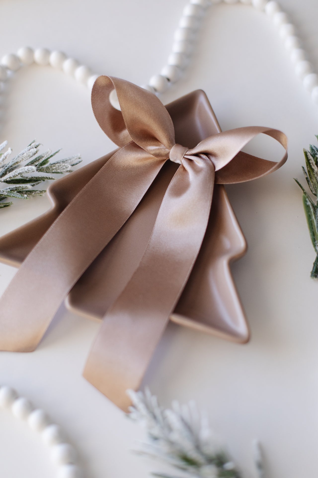 Large Brown Satin Hair Bow