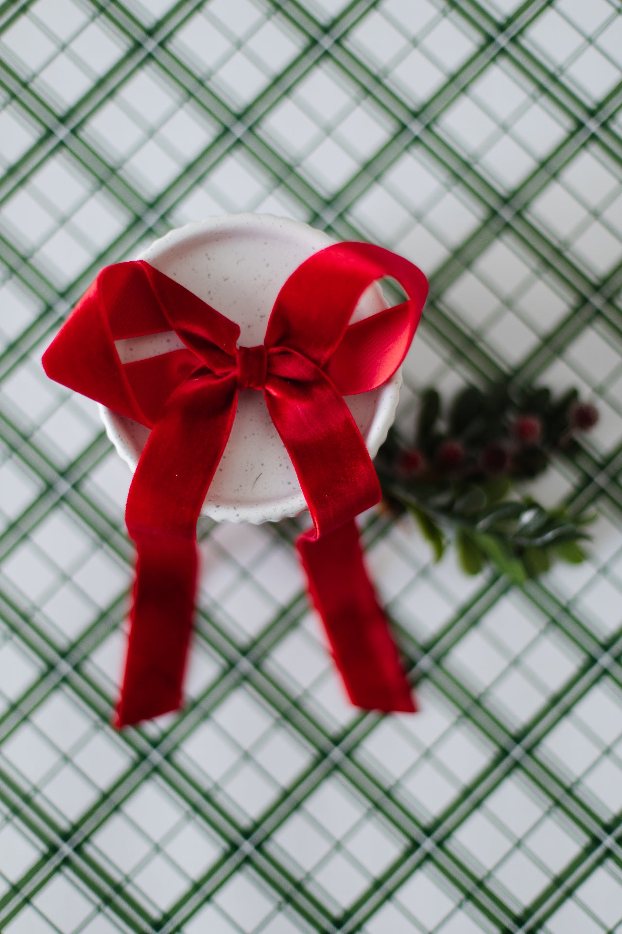 Large Red Velvet Hair Bow