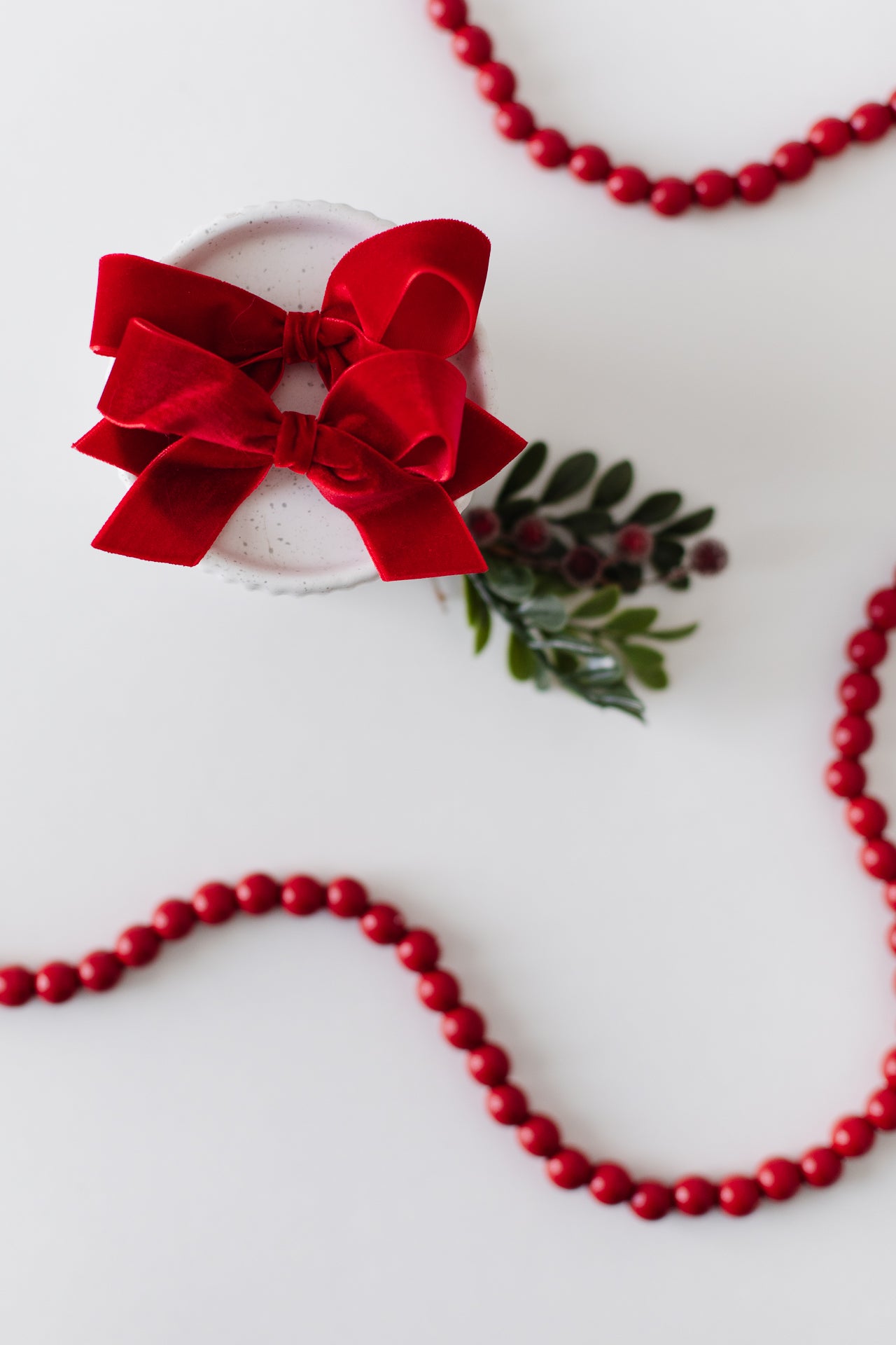 Red Velvet Pigtail Set