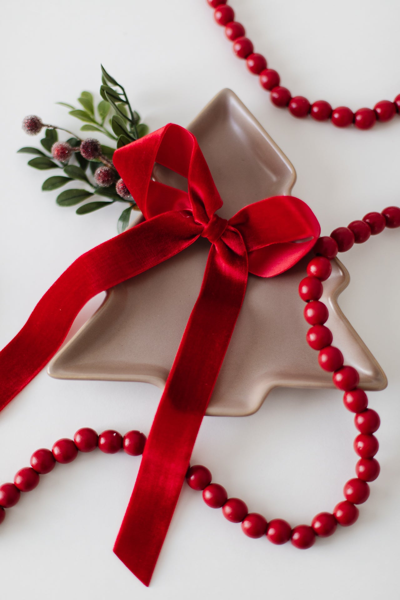 Large Red Velvet Hair Bow