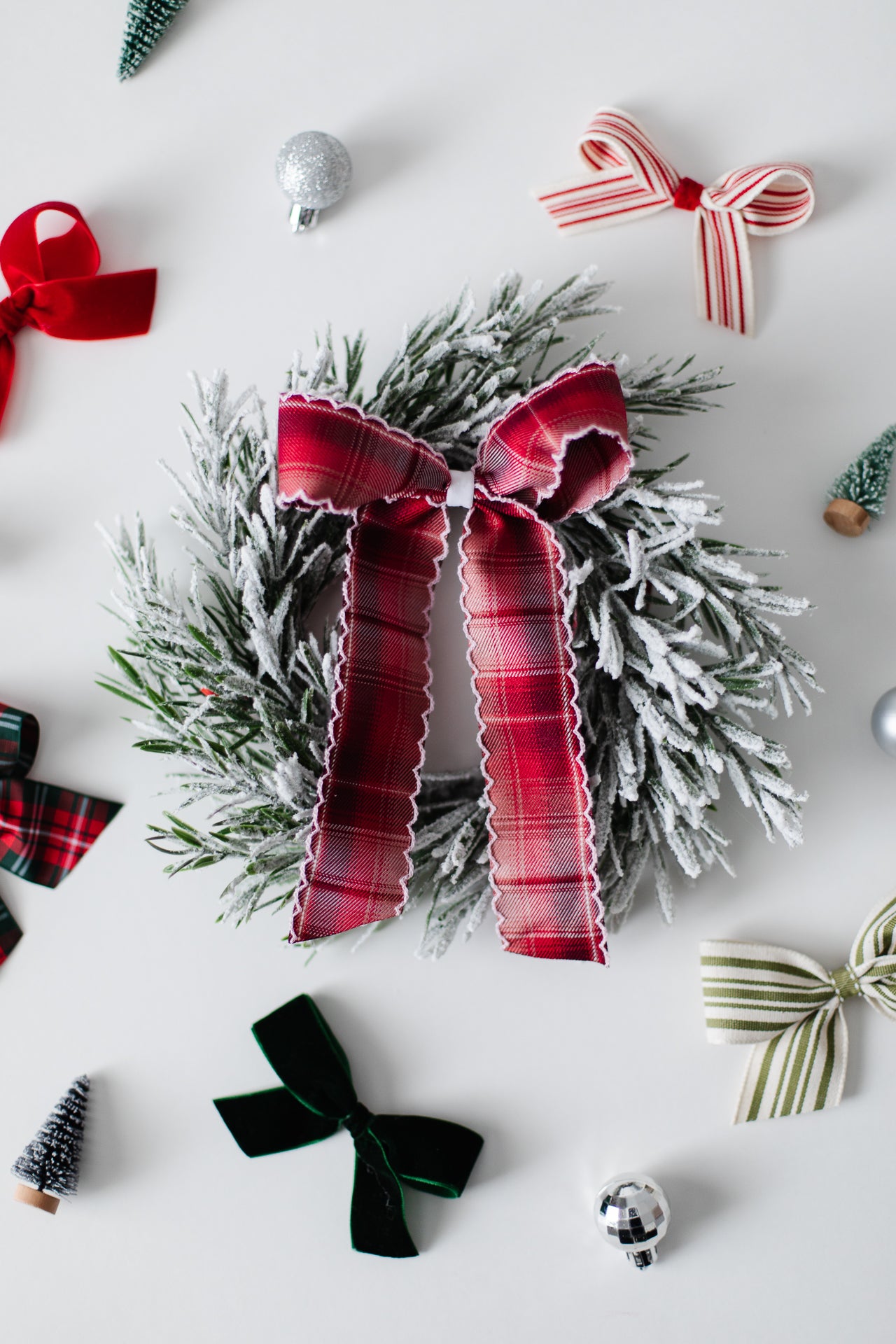 Large Red Plaid Hair Bow