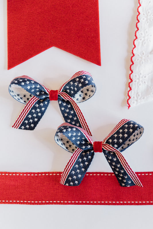 American Flag Pigtail Set