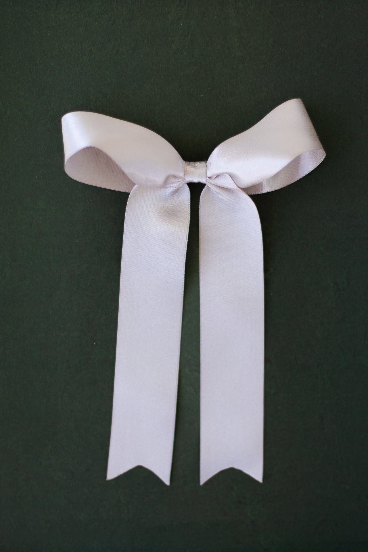 Large Tan Satin Hair Bow